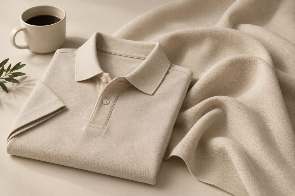 easyclean easy soil release yarn polo